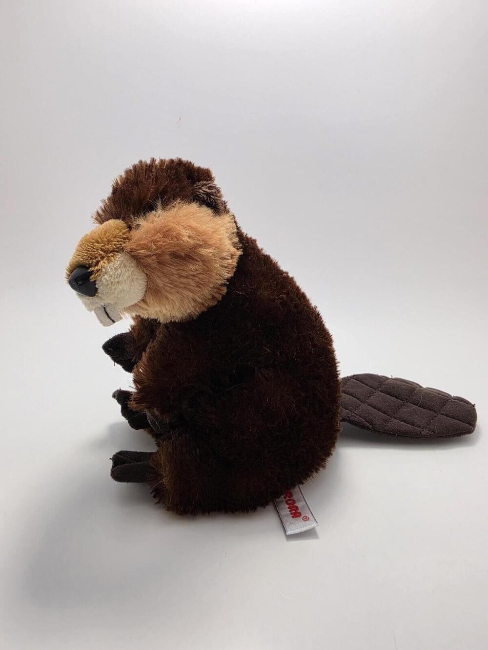 Aurora Beaver Plush Brown Soft Woodland Stuffed Animal Toy Realistic (6 inch)